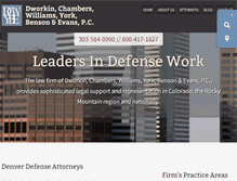Tablet Screenshot of dnvrlaw.com